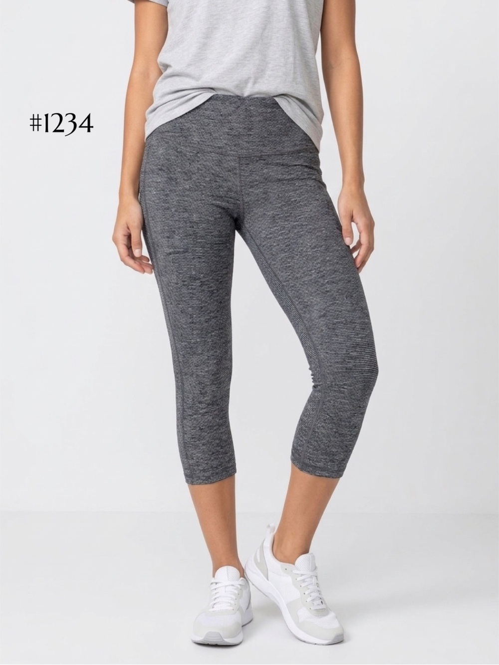 Old Navy Heathered Gray Capri Leggings | Active Wear